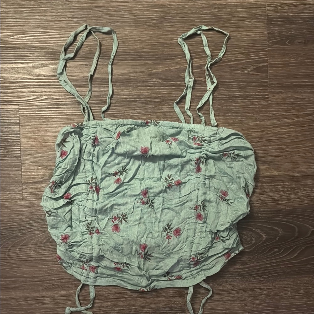 Floral Green Women's Top